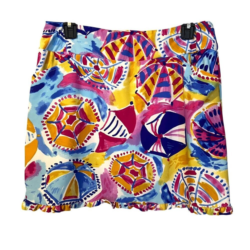 Aryeh Bright Colorful Beach Umbrella Skort M Tropical‎ Cruise Resort Tennis